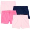 imageSimple Joys by Carters Girls 4Pack Tumbling ShortsPinkNavy