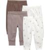 imageSimple Joys by Carters Unisex Baby 4Pack Neutral PantBrown Panda