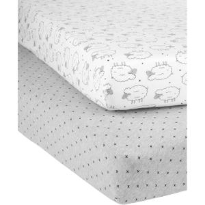 imageSimple Joys by Carters Baby 2Pack Cotton Crib SheetsSheepGeo Print
