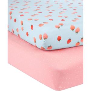 imageSimple Joys by Carters Baby 2Pack Cotton Crib SheetsStrawberryDots