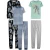 imageSimple Joys by Carters girls 6piece Snug Fit Cotton Pajama SetMulticolorStripeTransformers
