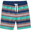 imageSimple Joys by Carters BabyBoys Swimsuit Trunk and Rashguard SetNavy Orange ShipsWhite Stripe