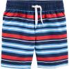 imageSimple Joys by Carters BabyBoys Swimsuit Trunk and Rashguard SetNavy SharkRed Stripe