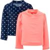 imageSimple Joys by Carters Boys 2Pack Assorted Rashguard SetsCoral PinkNavy