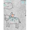 imageSimple Joys by Carters babyboys 2way Zip Thermal Footed Sleep and Play Pack of 2Grey CowYellow Hippo