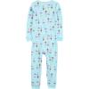 imageSimple Joys by Carters babyboys 3pack Snug Fit Footless Cotton PajamasBallerinaMoonBee