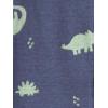 imageSimple Joys by Carters babyboys 3pack Snug Fit Footless Cotton PajamasGrey HeatherOlive DinosaurStripe