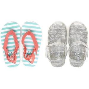 imageSimple Joys by Carters girls Kimmie Nora Jelly SetSilverTurquoise Blue Stripe