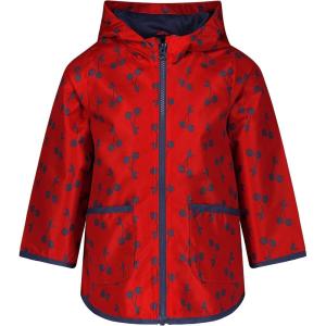 imageSimple Joys by Carters Baby Girls Rain Jacket Raincoat WaterResistant Hooded Rain Slicker for 2T8 yearsRed Cherry
