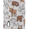 image:imageSimple Joys by Carters babyboys LooseFit Flame Resistant Fleece Footed PajamasBuffalo CheckPolar BearStripe