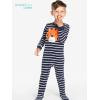 image:imageSimple Joys by Carters babyboys LooseFit Flame Resistant Fleece Footed PajamasCharcoal SuperheroGreen Polar BearNavy Tiger