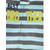 image:imageSimple Joys by Carters babyboys LooseFit Flame Resistant Fleece Footed PajamasDark Grey Monster TrucksLight Blue StripeTurquoise Blue Gorilla