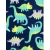 image:imageSimple Joys by Carters babyboys LooseFit Flame Resistant Fleece Footed PajamasGrey ConstructionNavy DinosaurOrange Stripe