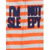 image:imageSimple Joys by Carters babyboys LooseFit Flame Resistant Fleece Footed PajamasGrey ConstructionNavy DinosaurOrange Stripe