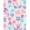 image:imageSimple Joys by Carters babygirls 4piece Pajama SetBlue Text PrintLight Pink FloralPink Forest Animals