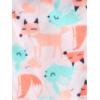 image:imageSimple Joys by Carters babygirls 4piece Pajama SetBlue Text PrintLight Pink FloralPink Forest Animals