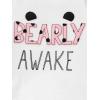 image:imageSimple Joys by Carters babygirls 4piece Pajama SetGrey PandaPink DonutWhite Text PrintDots