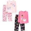 image:imageSimple Joys by Carters babygirls 4piece Pajama SetBlack BallerinaLight PinkPink CowSwans