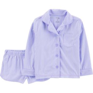 image:imageSimple Joys by Carters Baby Boys 2piece Coat Style Pajama SetPurple