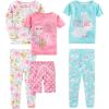 image:imageSimple Joys by Carters girls 6piece Snug Fit Cotton Pajama SetBunnyAnimals Green