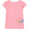image:imageSimple Joys by Carters Baby and Toddler Girls 2Pack 4th of July TopsGrey HeartsPink DinosaurWhite Text Print