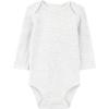 image:imageSimple Joys by Carters Baby 7pack Long Sleeve BodysuitHeather White