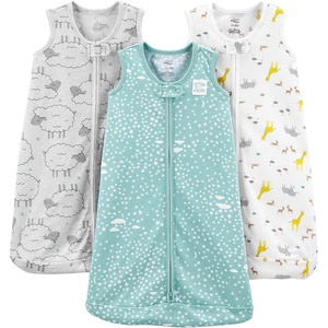 image:imageSimple Joys by Carters unisexbaby 3pack Poly Sleeveless SleepbagTeal BlueGreyWhite  SheepClouds