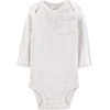 image:imageSimple Joys by Carters Baby 5pack Longsleeve BodysuitAqua Blue StripeGrey HeatherWhite HeatherBearElephants