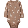 image:imageSimple Joys by Carters Baby 5pack Longsleeve BodysuitBrown Safari