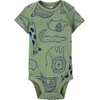 image:imageSimple Joys by Carters Baby Boys 6Pack ShortSleeve BodysuitMulticolorAlligatorForest AnimalsStripe