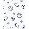 image:imageSimple Joys by Carters Baby Boys 6Pack ShortSleeve BodysuitMulticolorDogsMini StripeSports Pack