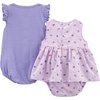 image:imageSimple Joys by Carters Baby Girls 2pack Sleeveless RompersPurple BerriesViolet