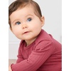 image:imageSimple Joys by Carters Baby Girls 4pack Longsleeve Textured BodysuitsDusty PinkGreyLight BurgundyWhite Floral