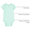 image:imageSimple Joys by Carters Baby Girls 6 Pack Short Sleeve BodysuitMulticolorSolid Colors