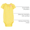 image:imageSimple Joys by Carters Baby Girls 6 Pack Short Sleeve BodysuitPinkYellow