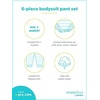 image:imageSimple Joys by Carters Baby Girls 6piece Bodysuits Short and Long Sleeve and Pants SetAqua Green ElephantGrey DotsPink StripeWhite Forest Animals