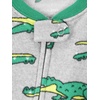 image:imageSimple Joys by Carters Baby Boys LooseFit Flame Resistant Fleece Footed PajamasBlue FoxGrey CrocodileOrange Bear