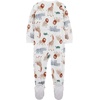 image:imageSimple Joys by Carters Baby Boys LooseFit Flame Resistant Fleece Footed PajamasDino Zoo Print