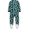 image:imageSimple Joys by Carters Baby Boys LooseFit Flame Resistant Fleece Footed PajamasGrey ConstructionNavy DinosaurOrange Stripe