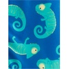 image:imageSimple Joys by Carters Baby Boys LooseFit Polyester Jersey Footed PajamasBlue ChameleonGrey SharkRed Stripe
