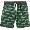 image:imageSimple Joys by Carters Baby Boys Swimsuit Trunk and Rashguard SetBlack Crocodile Print