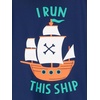 image:imageSimple Joys by Carters Baby Boys Swimsuit Trunk and Rashguard SetNavy Orange ShipsWhite Stripe