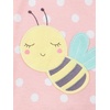 image:imageSimple Joys by Carters Babys 3 pack Snug Fit Footless Cotton PajamasBallerinaMoonBee