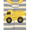 image:imageSimple Joys by Carters Babys 3 pack Snug Fit Footless Cotton PajamasBlack MonsterBlue DinosaurGrey Stripe