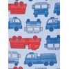 image:imageSimple Joys by Carters Babys 3 pack Snug Fit Footless Cotton PajamasBlue FiretruckGrey StripeWhite Dinosaur