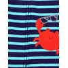 image:imageSimple Joys by Carters Babys 3 pack Snug Fit Footless Cotton PajamasBlue Sea LifeNavy StripeWhite Cars