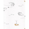 image:imageSimple Joys by Carters Babys 3 pack Snug Fit Footless Cotton PajamasGold StripeGrey LionWhite Animal