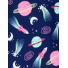 image:imageSimple Joys by Carters Babys 3 pack Snug Fit Footless Cotton PajamasNavy SpaceWhite DinosaurYellow Dots