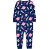 image:imageSimple Joys by Carters Babys 3 pack Snug Fit Footless Cotton PajamasNavy SpaceWhite DinosaurYellow Dots