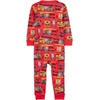 image:imageSimple Joys by Carters Babys 3 pack Snug Fit Footless Cotton PajamasRed FiretruckWhite MonsterSharks